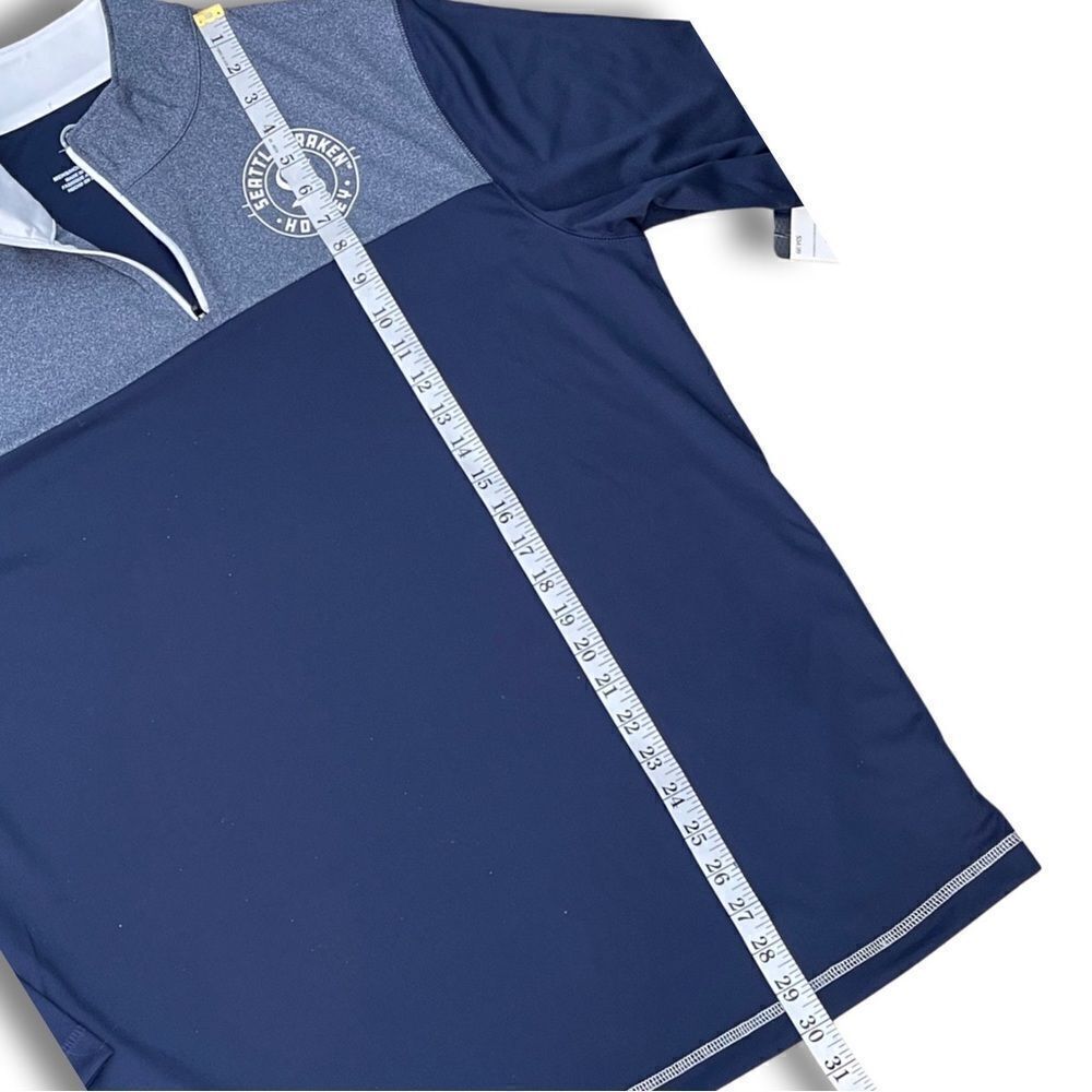 Seattle Kraken NHL Branded Iconic Defender Men’s 1/4 Zip - Picture 10 of 10